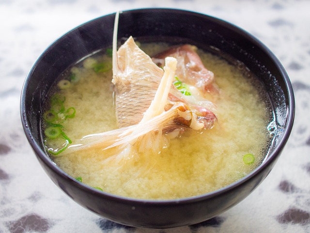 味噌汁の具材で食物繊維をとる